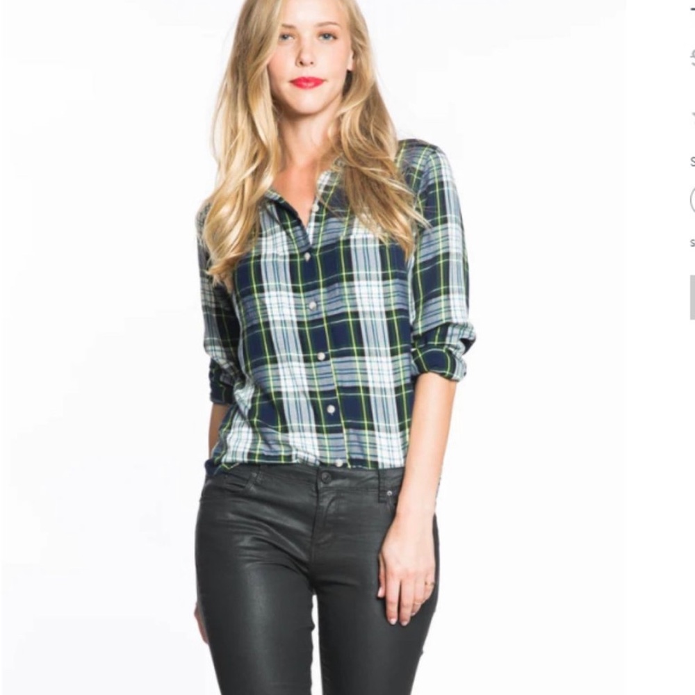 Marine Layer Dahlia Plaid shirt